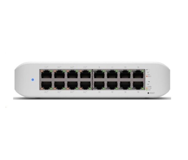 UBNT UniFi Switch USW-Lite-16-PoE [16xGigabit, 8x PoE out 45W, 802.3at/af, 16Gbps] EDF_1017416