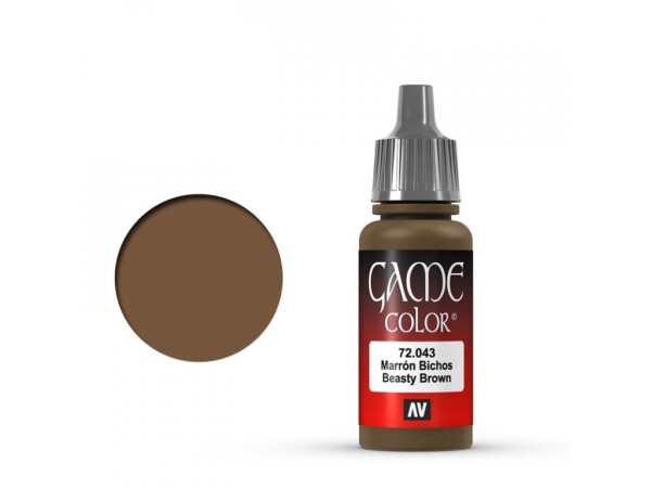 Vallejo Game Color 72043 Beasty Brown 18 ml