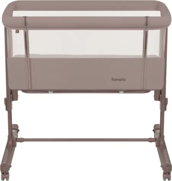 LIONELO Postýlka Aurora 3v1 Beige Taupe / Kovový rám / 4 kolečka s brzdou / Přenosná taška (LO-AURORA BEIGE TAUPE)