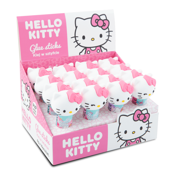 Colorino lepicí tyčinka, Hello Kitty, 16 ks, 8g, kulatá, bílá, bílá - 16ks