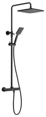 SAPHO - Sprchový sloup s termostatickou baterií, černá mat KJ639