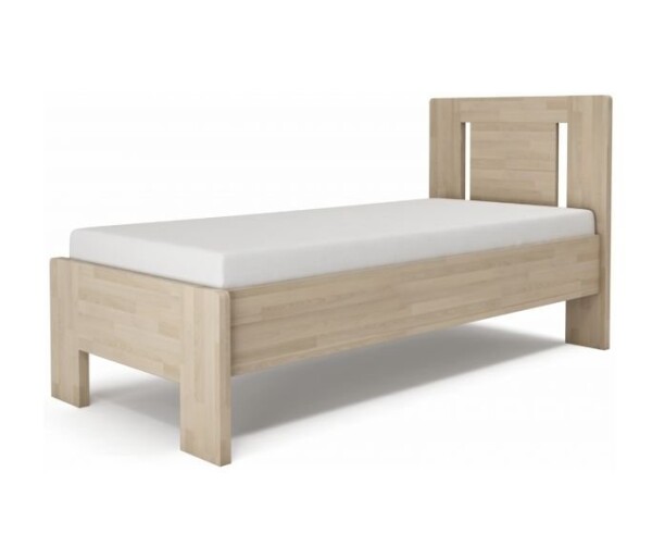 TEXPOL Jednolůžko LÍVIA V - vertikální čelo DUB ROZMĚR: 100 x 220 cm - ATYP
