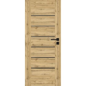 Interiérové dveře Campe 6*6 80L dub wotan 385 černá lacobel