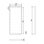 SAPHO - Koupelnový set LATUS X 40, dub stříbrný KSET-077