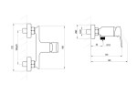 RAVAK - Plan Sprchová baterie, chrom X070509