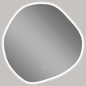 CERANO Koupelnové LED zrcadlo Granio - Ø 80 cm