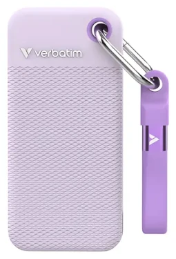 Verbatim Pocket SSD Colour Edition 2TB fialová / Externí SSD / USB-C 3.2 Gen 2 / R: 1000 MB/s / W: 1000 MB/s (32323)