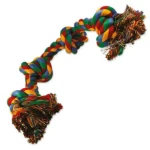 Dog Fantasy Hračka - uzel bavlněný barevný 4 knoty 60cm (124-10116)