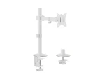 Equip Stolní držák monitoru 17"-32" bílá / Držák monitoru / VESA 75-100 mm / Nosnost 9 kg / Otočný 360° (650166)