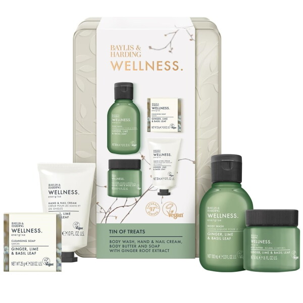 Baylis & Harding Dárková sada kosmetiky v boxu Wellness, zelená barva, kov, plast