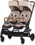 CHIPOLINO Kočárek pro dvojčata sportovní Twinity Tiramisu (KBTT02502TR)