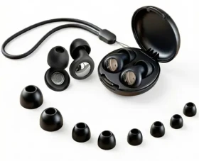 Tech-Protect QuietFit černá / Špunty do uší / akustický filtr / silikon