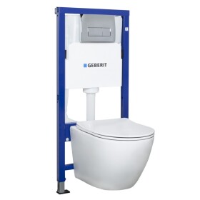 KERRA - Instalační set Geberit + Miska Delos + tlačítko 5907548116826