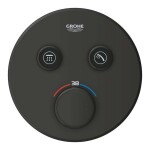GROHE - Grohtherm SmartControl Termostatická baterie pod omítku, pro 2 spotřebiče, matná černá 291192430