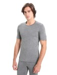 Pánské merino triko krátký rukáv ICEBREAKER Mens 200 Oasis SS Crewe, Gritstone Heather velikost: XS