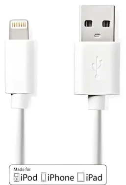 Nedis Lightning kabel 3 m bílá / Datový kabel / USB-A 2.0 (M) - Lightning 8-pin (M) / 480 Mbps (CCGB39300WT30)