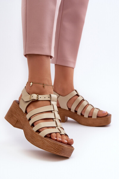 Sandály na podpatku model 198810 Step in style 40