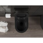MEXEN - Carmen Závěsná WC mísa Rimless Tornado, černá mat 3388XX85T