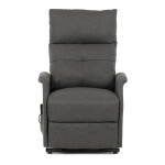Křeslo polohovací, eletrické, šedá látka.