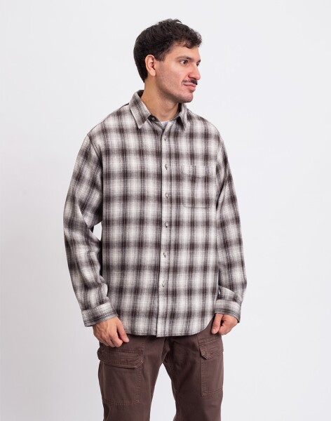 Gramicci Piled Flannel Shirt Slate M