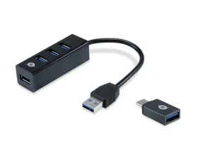 Conceptronic Hubbies USB hub černá / 4x USB-A 3.0 (HUBBIES04B)