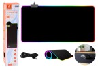 Mamido Herní podložka pod myš a klávesnici s RGB podsvícením 80x30 cm
