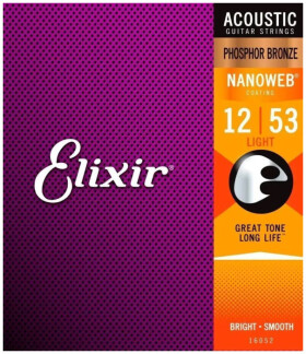 Elixir Acoustic Phosphor Bronze with NANOWEB .012 - .053