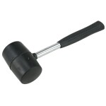 STREND PRO 230192 Palice gumová 680g, černá hlava, kovová násada 30cm