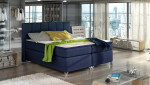 Boxspring Basilio Rozměr: 180 x 200 cm, látka: Riviera 36, Varianta: Bez LED osvětlení