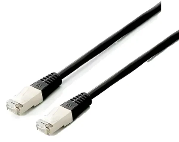 Equip Cat6a Platinum černá / Patch kabel / S/FTP / 1 m / RJ-45 / LSZH / PoE (605690)