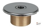 Hugo Lahme vtoková tryska Ø 18 mm, červený bronz, vnější závit 2“, délka 40 mm, pro keramické a prefabrikované bazény