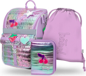 BAAGL SET 3 Zippy Lavender: aktovka, penál, sáček