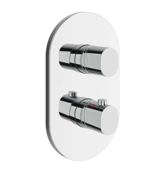 RAVAK - Chrome II Termostatická baterie pod omítku, pro 2 spotřebiče, chrom X070455