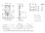 GEBERIT - Duofix Set předstěnové instalace, klozetu Gaia a sedátka softclose, tlačítko Sigma20, černá lesk/černá mat SANI11CA5136B
