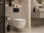 CERANO - WC závěsné Felci, Vortex - vírové splachování + Slim/SoftClose sedátko - bílá lesklá - 55,5x36 CER-680365