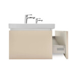 Koupelnová skříňka s umyvadlem a bateriemi SAT Feel 120x30x44,8 cm pískově béžová mat SATFEEL120BEU4BA SATFEEL120BEU4BA