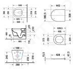 DURAVIT - Soleil by Starck Závěsné WC se sedátkem SoftClose, Rimless, HygieneFlush, HygieneGlaze, bílá 45860920A1