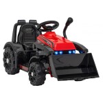 Mamido Dětský elektrický traktor G320 s radlicí červený
