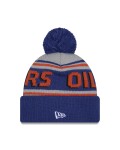 New Era Pánská zimní čepice Edmonton Oilers NHL Pom Wordmark