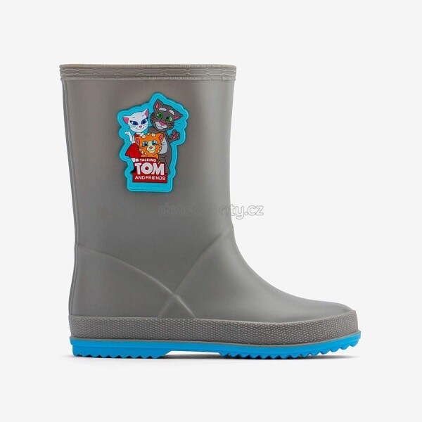 Dětské holinky Coqui 8505 Mid.grey/New Blue Velikost: