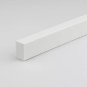 Profil plochý PVC bily lesk 10x20x1000