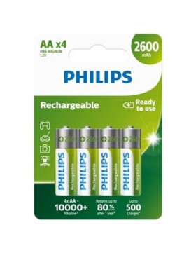 Philips baterie AA Rechargeable - 4ks (R6B4B260/10)