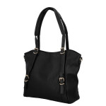 Stylová dámská koženková kabelka na rameno Zita, černá