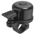 Hama AirBell černá / Zvonek na kolo se skrytým držákem pro AirTag / 85 dB / průměr 2,2 cm
