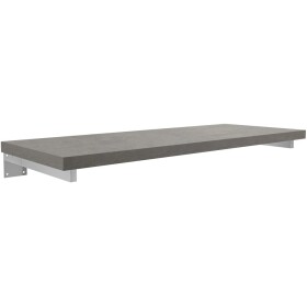 CERANO Deska pod umyvadlo Navira Pro + 2 skryté konzole - betonově šedá - 70x46x3,6 cm