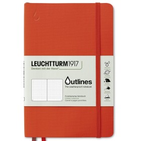 Zápisník Leuchtturm1917 Outlines - oranžový - LEUCHTTURM1917