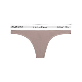 Dámská tanga Modern Cotton Nat QF7050E-5R4 - Calvin Klein L