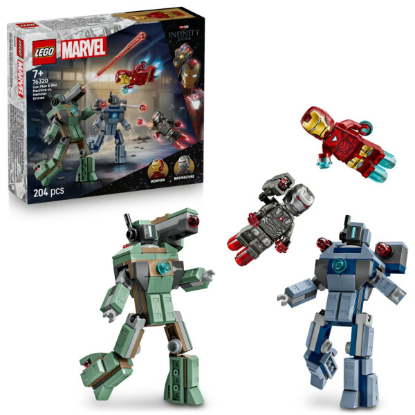 LEGO® Marvel 76320 Iron Man a War Machine vs. Hammerovy Drony - LEGO® Marvel Super Heroes