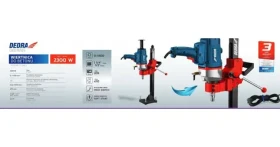 Dedra Vrtačka na beton se stojanem / Vrtačka na beton / max. průměr 205 mm / 2300 W (DED7616S)