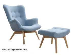 Křeslo Pik 2857 a podnožka Provedení: Křeslo + podnožka, Nožičky: Dub sonoma, látka: AN 2857